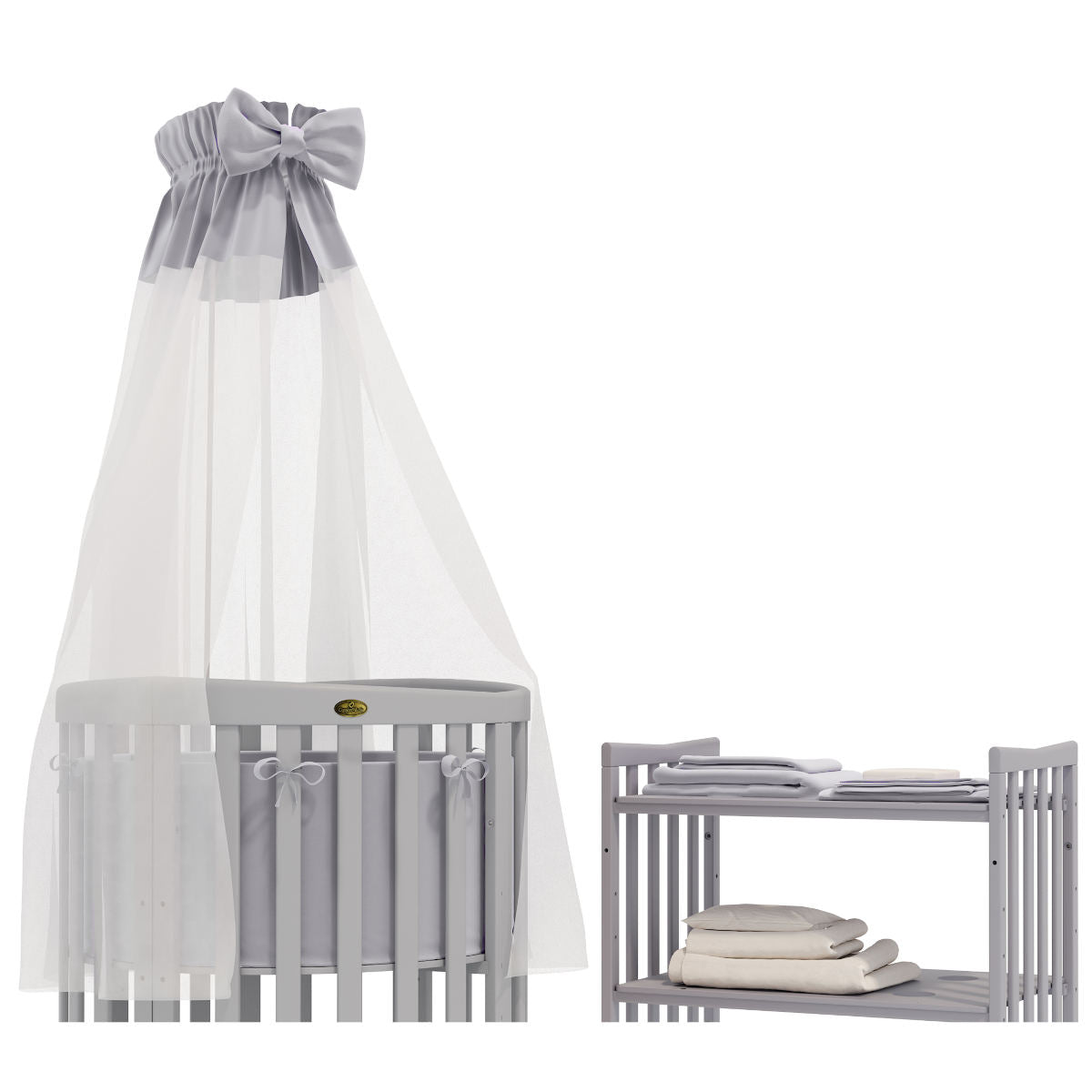 Classic Bedding Set For Round And Oval Children's Beds