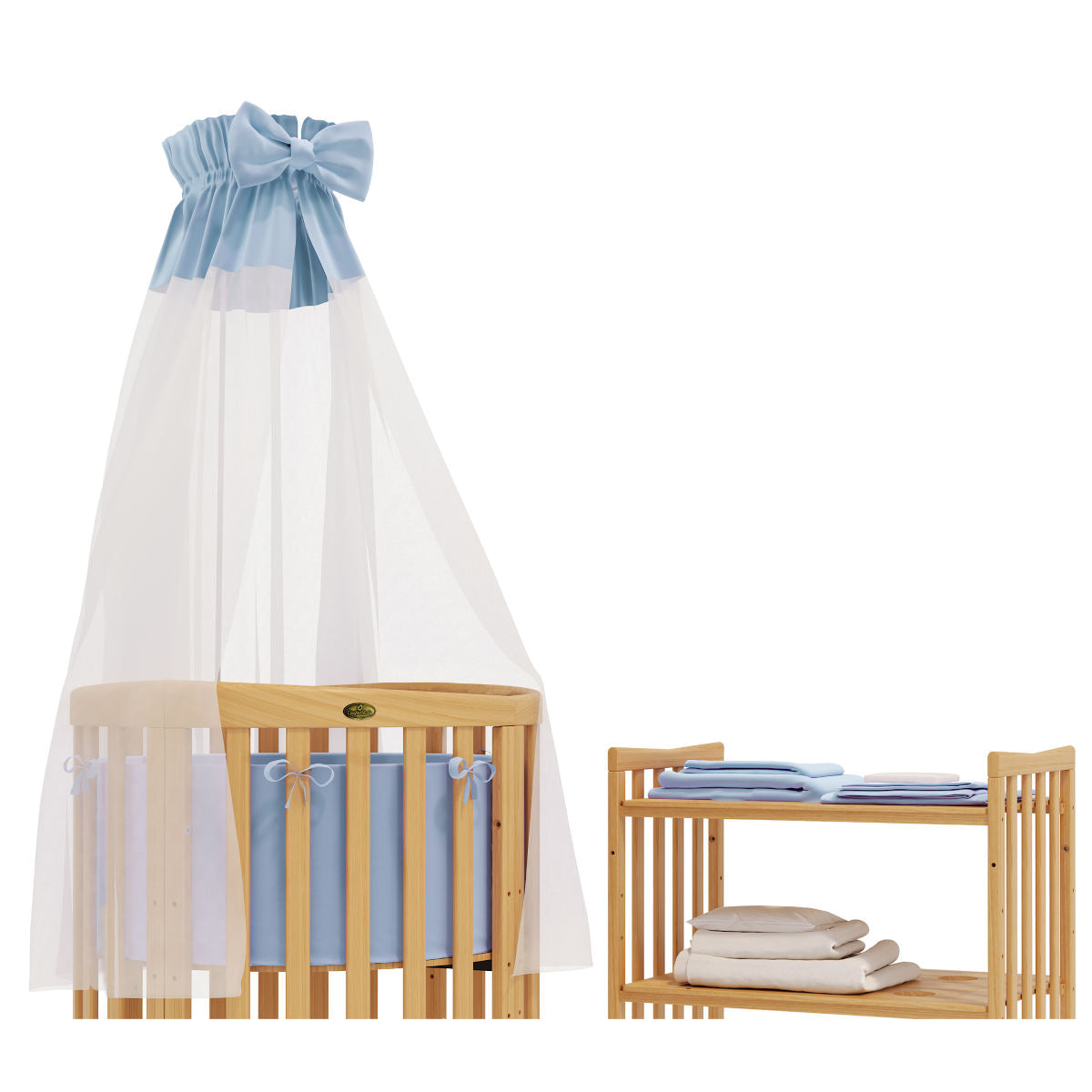 Classic Bedding Set For Round And Oval Children's Beds