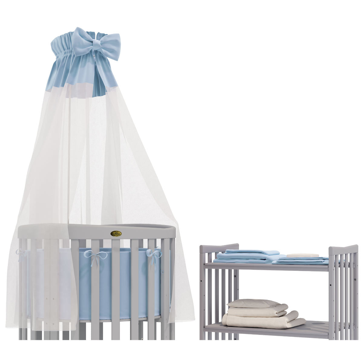 Classic Bedding Set For Round And Oval Children's Beds