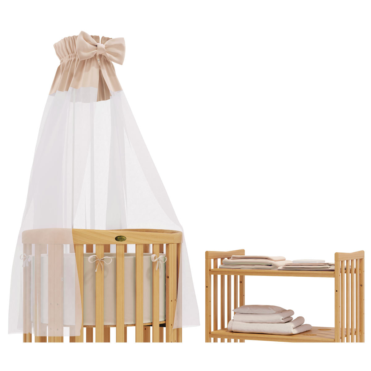 Classic Bedding Set For Round And Oval Children's Beds