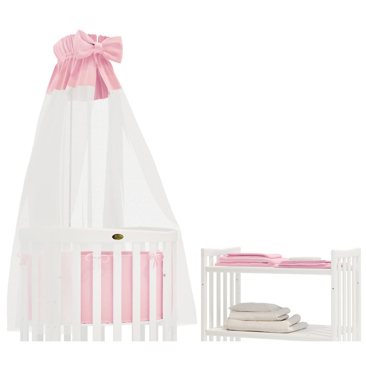 Classic Bedding Set For Round And Oval Children's Beds