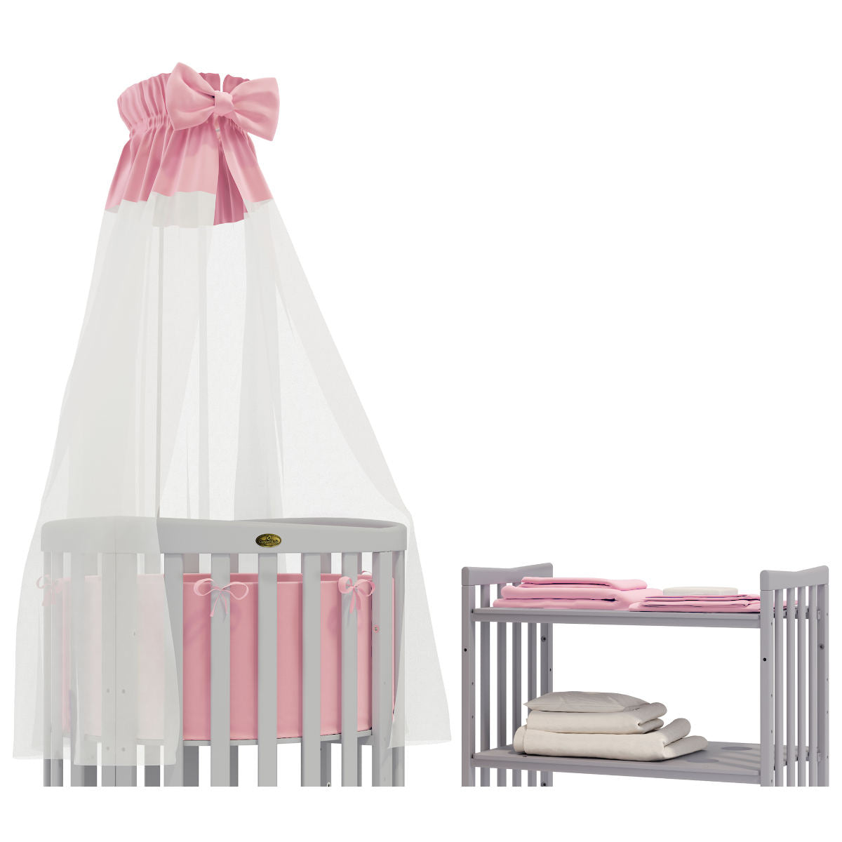Classic Bedding Set For Round And Oval Children's Beds