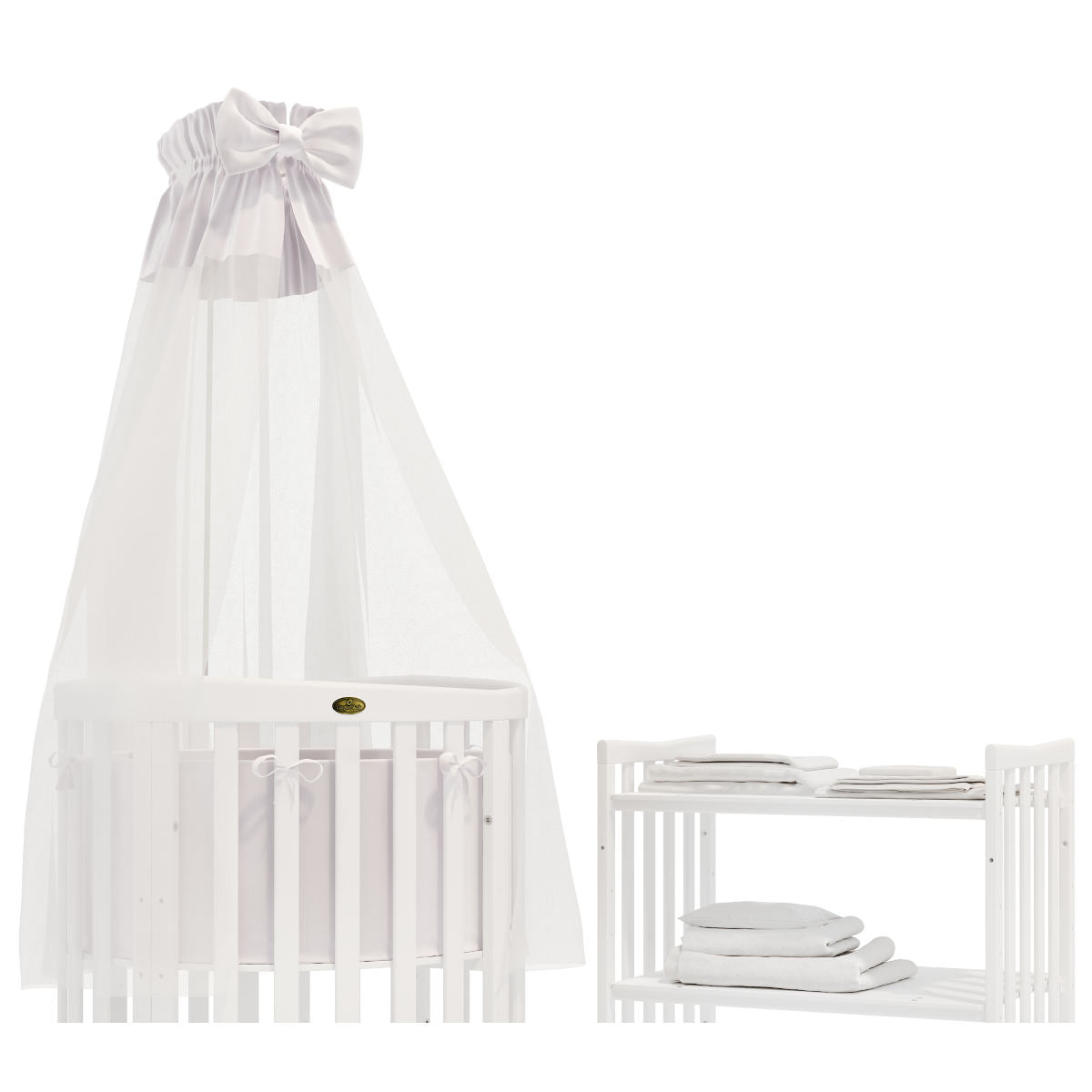 Classic Bedding Set For Round And Oval Children's Beds