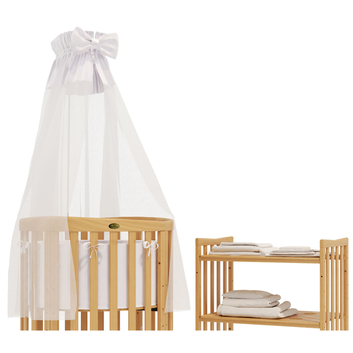 Classic Bedding Set For Round And Oval Children's Beds