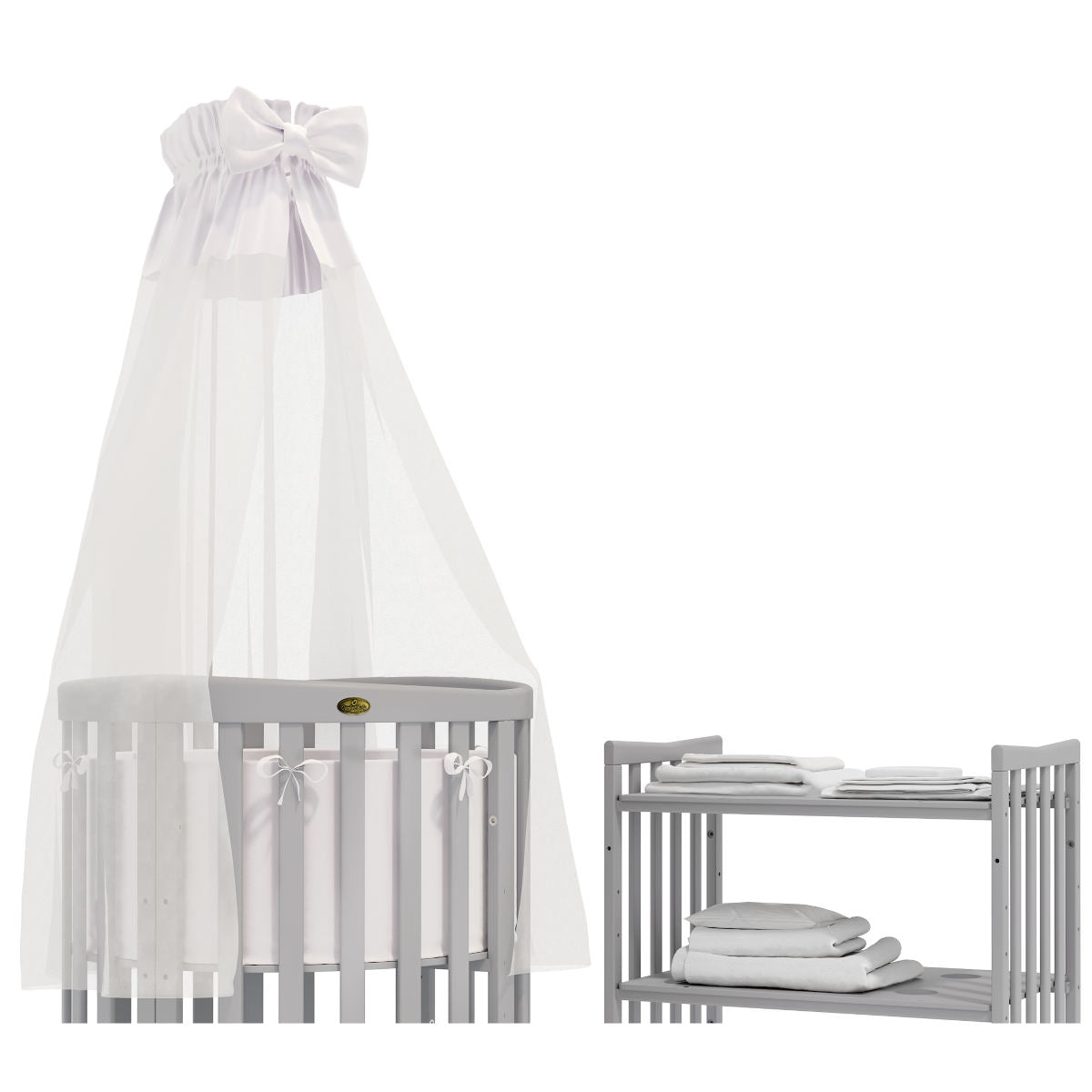 Classic Bedding Set For Round And Oval Children's Beds