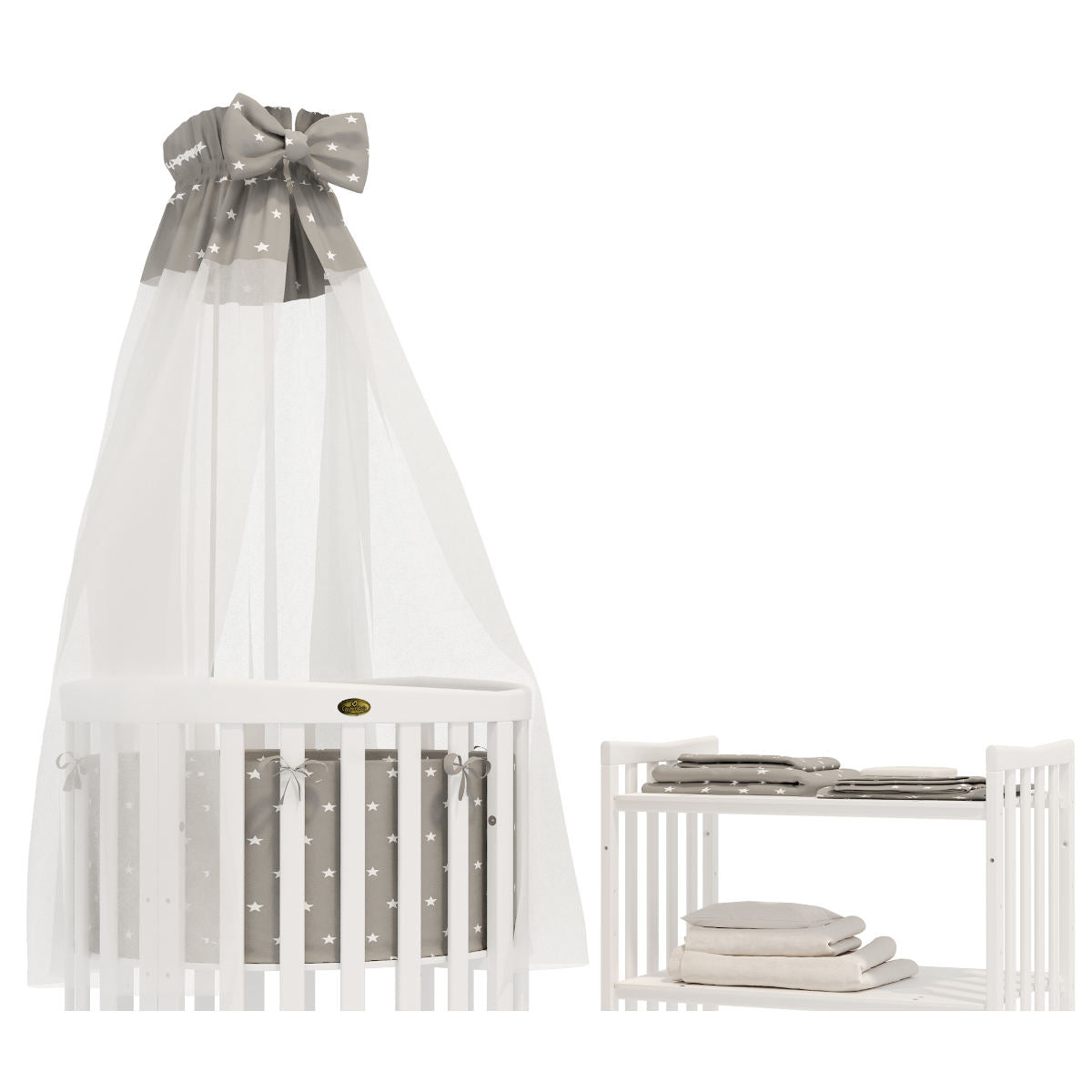 Classic Bedding Set For Round And Oval Children's Beds