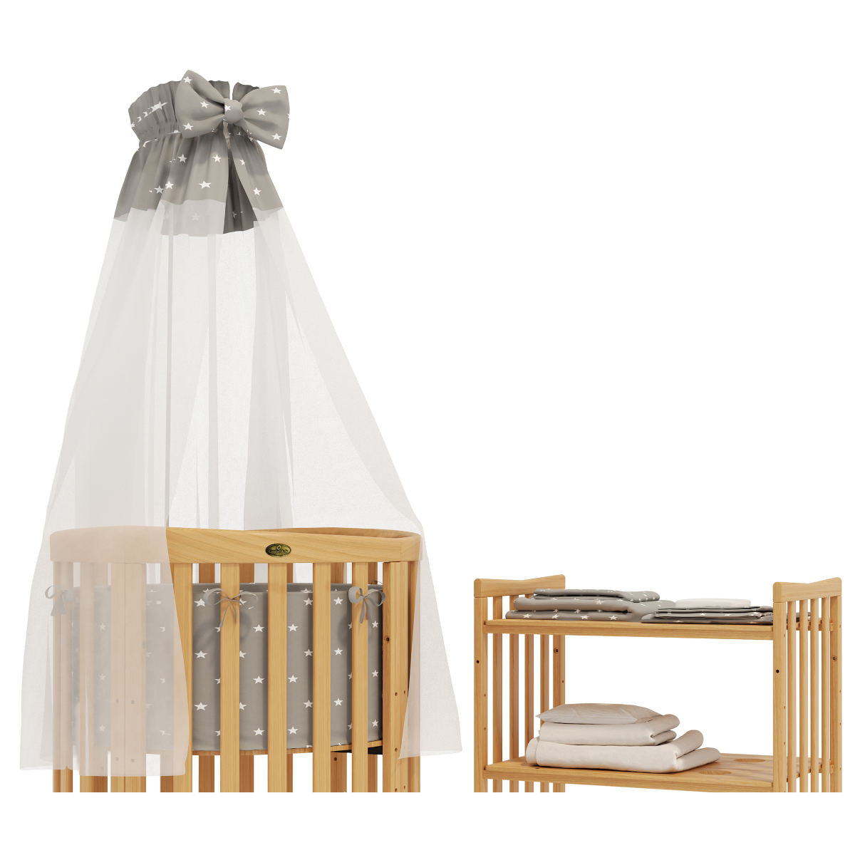 Classic Bedding Set For Round And Oval Children's Beds