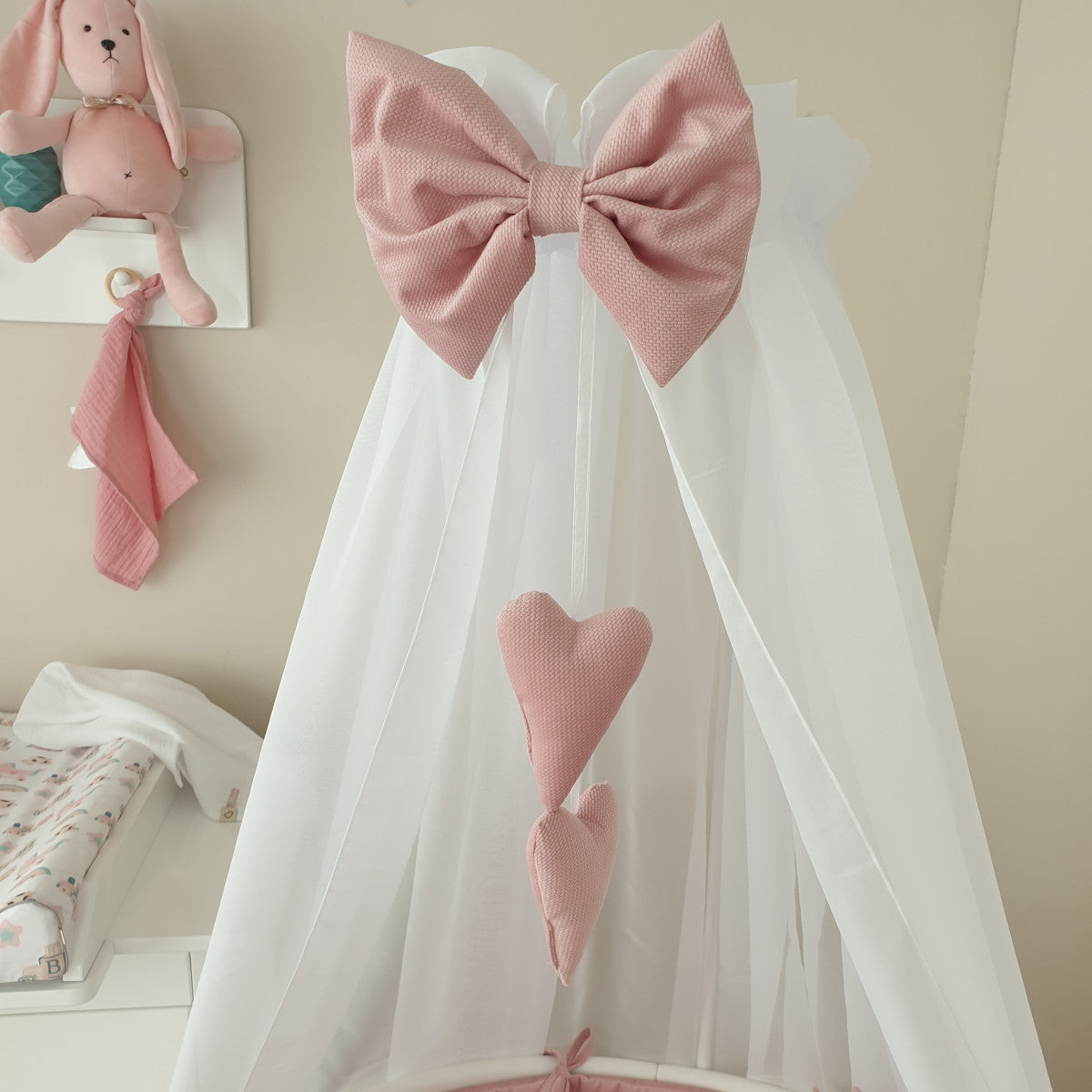Canopy With Ribbon And Hearts DELUXE