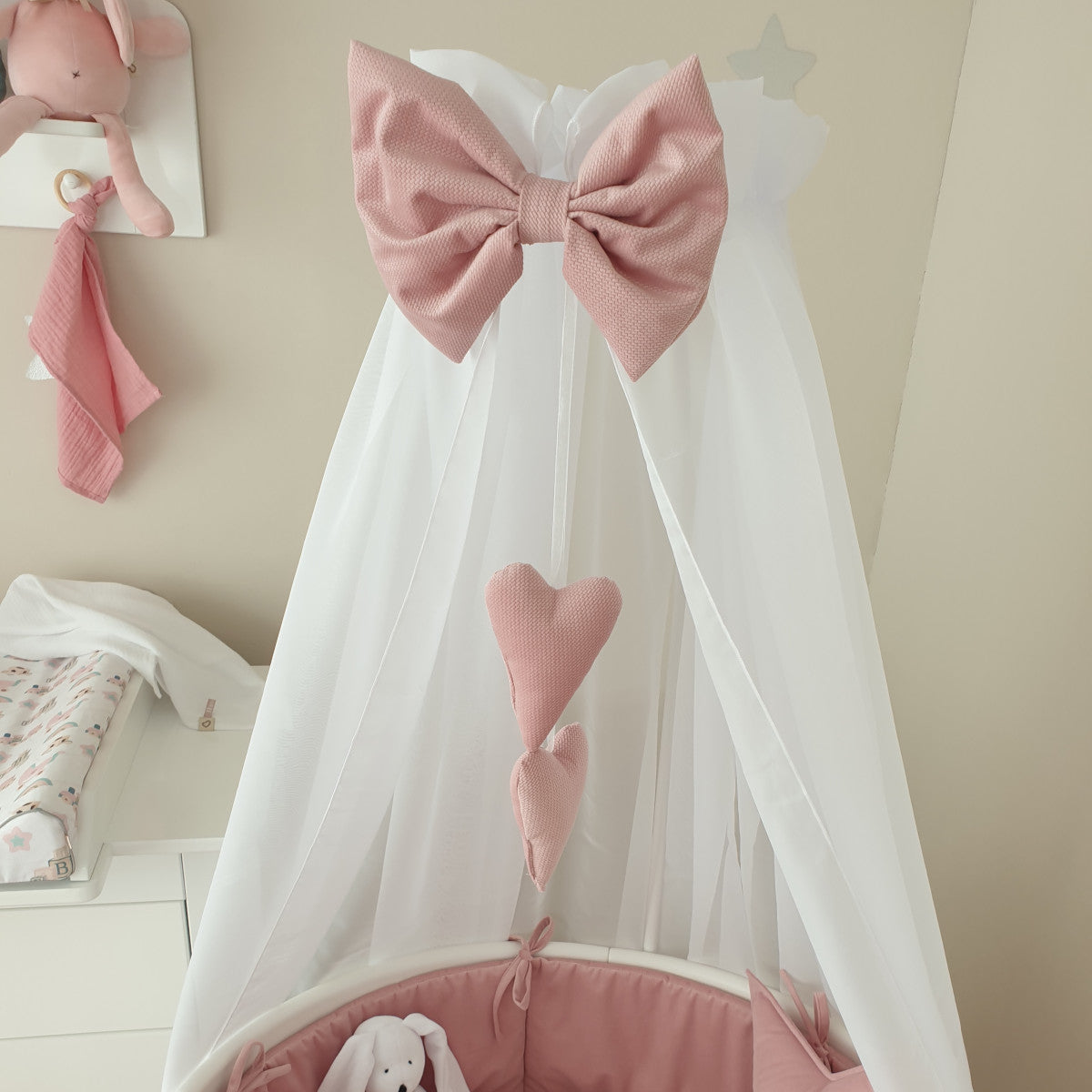 Canopy With Ribbon And Hearts DELUXE