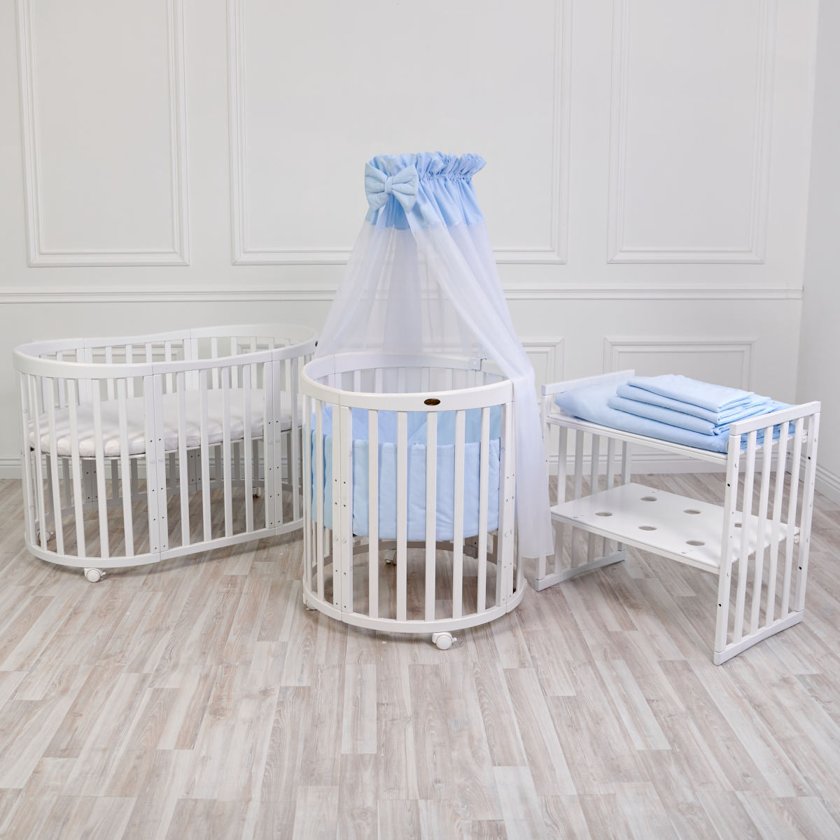 Baby Crib SmartGrow 7in1 - Inclusive Classic Bedding Set