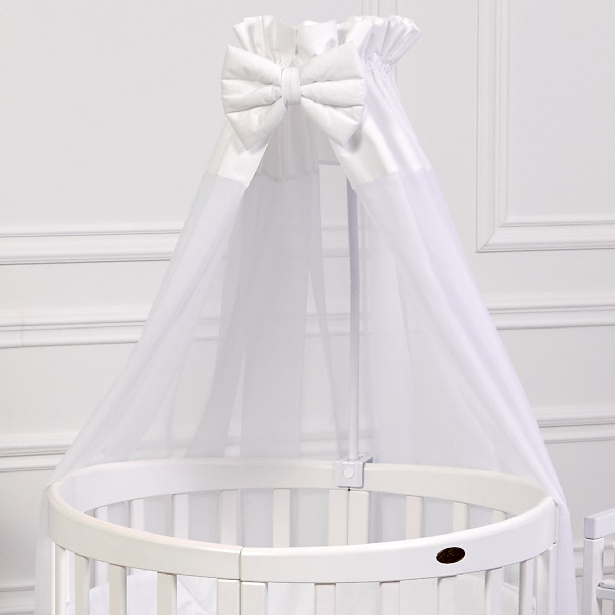 Klassik Babybett-Himmel mit Schleife