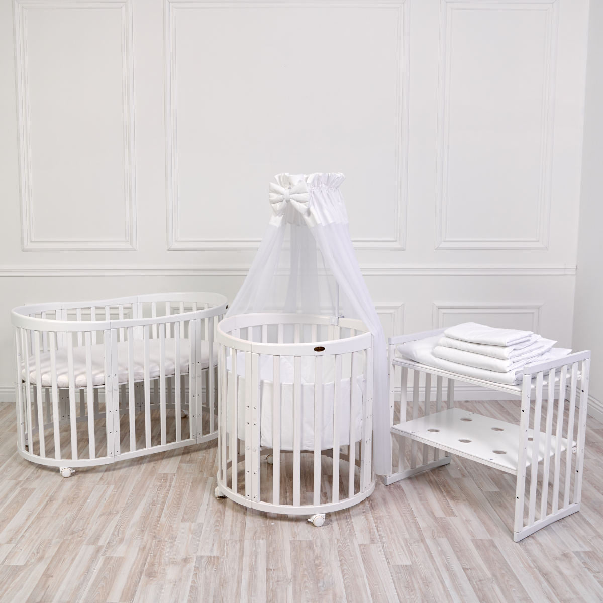 Baby Crib SmartGrow 7in1 - Inclusive Classic Bedding Set