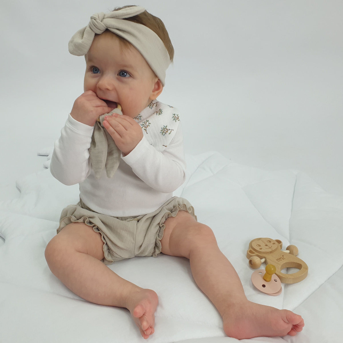 Schnuffeltuch und Beissring Set Deluxe