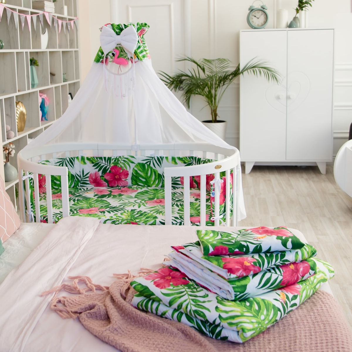 Fantasy Bettwäsche Set für runde und ovale Kinderbetten