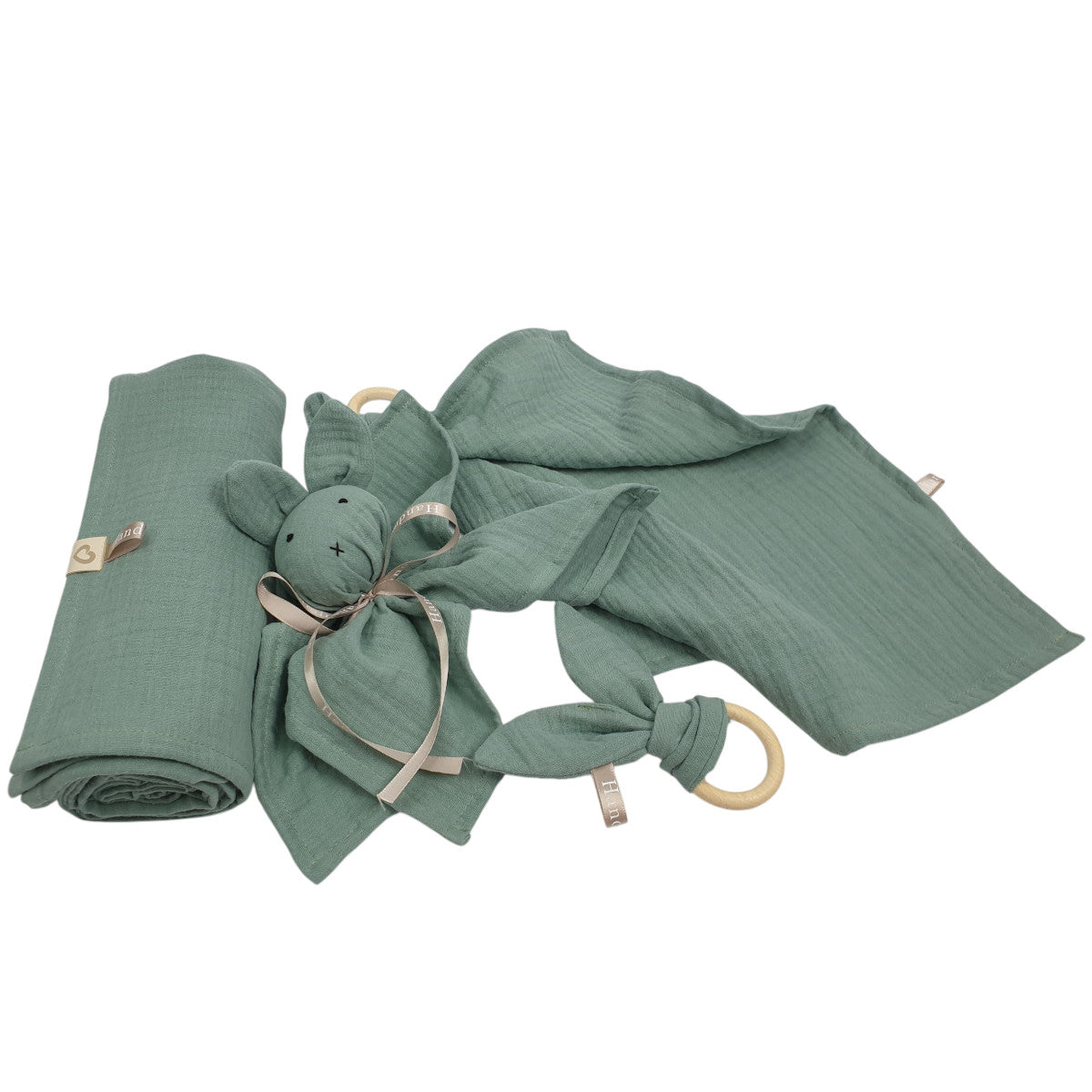 Schnuffeltuch und Beissring Set Deluxe