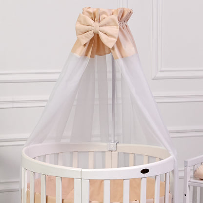 Classic Baby Bed Canopy With Ribbon