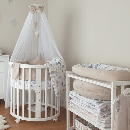 Nestchen Bettumrandung Deluxe Velours